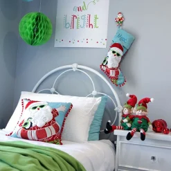 Pom Pom Santa Christmas Cushion Cover Discount