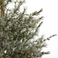 Potted Christmas Pine Tree with Snowy Top Discount