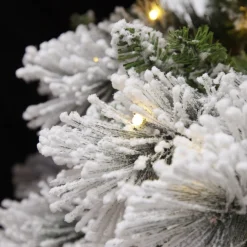 Pre-lit Snow Flocked Fir Christmas Tree Hot