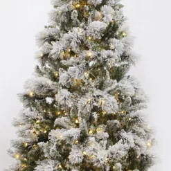Pre-lit Snow Flocked Fir Christmas Tree Hot
