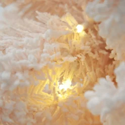 Pre-lit Snow Flocked Pink Fir Christmas Tree Outlet