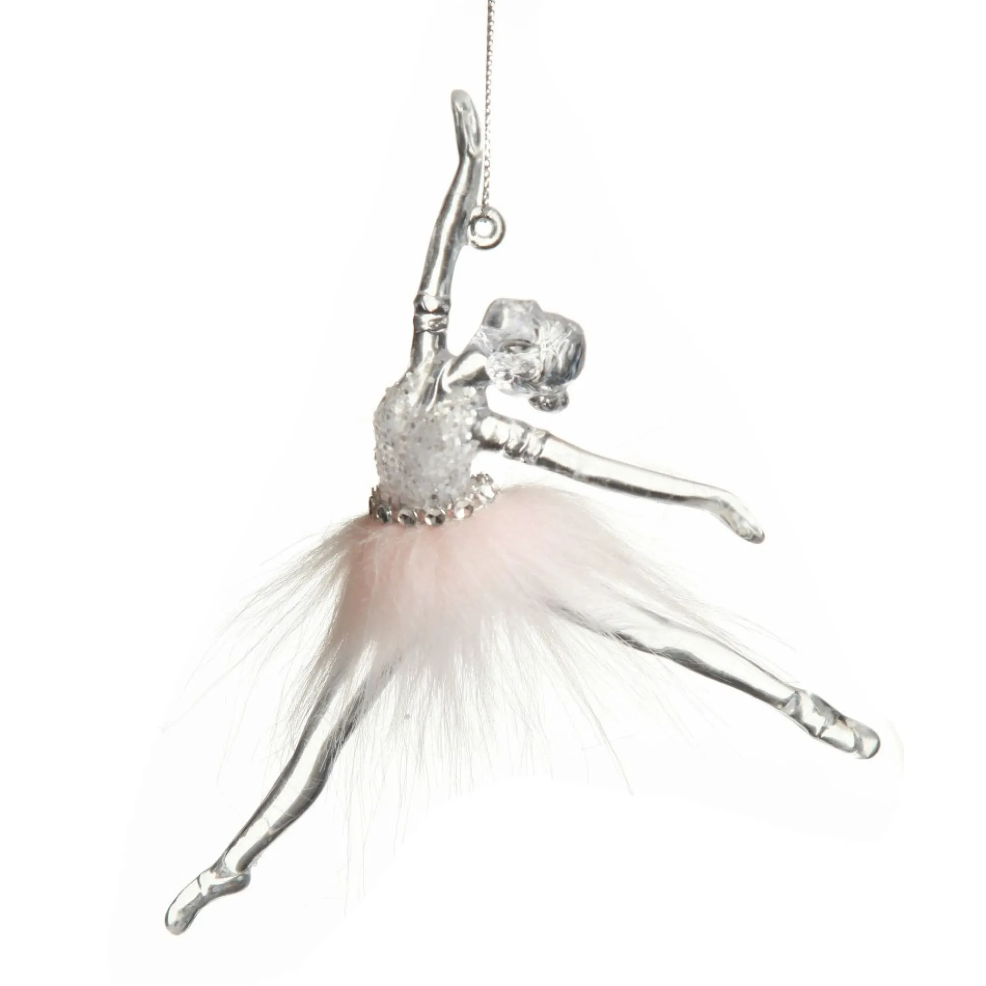 Pretty Pink Ballerina Christmas Decoration Pack of 2 Fashion