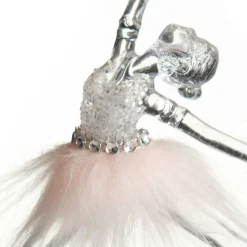 Pretty Pink Ballerina Christmas Decoration Pack of 2 Fashion