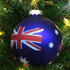 Proud Aussie Flag Christmas Bauble New
