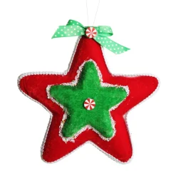 Red and Green Candy Star Christmas Decoration Cheap