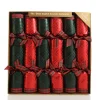 Red and Green Christmas Bon Bons with Tartan Ribbon Outlet