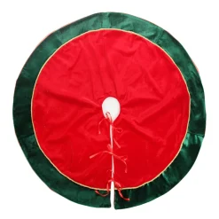 Red and Green Velvet Christmas Tree Skirt Cheap