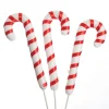 Red and White Candy Cane Pick - Pack of 3 Hot