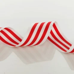 Red and White Candy Cane Ribbon - 3.8cm Shop