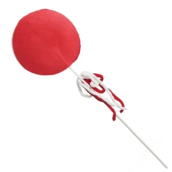 Red and White Felt Lollipop Christmas Pick Cheap