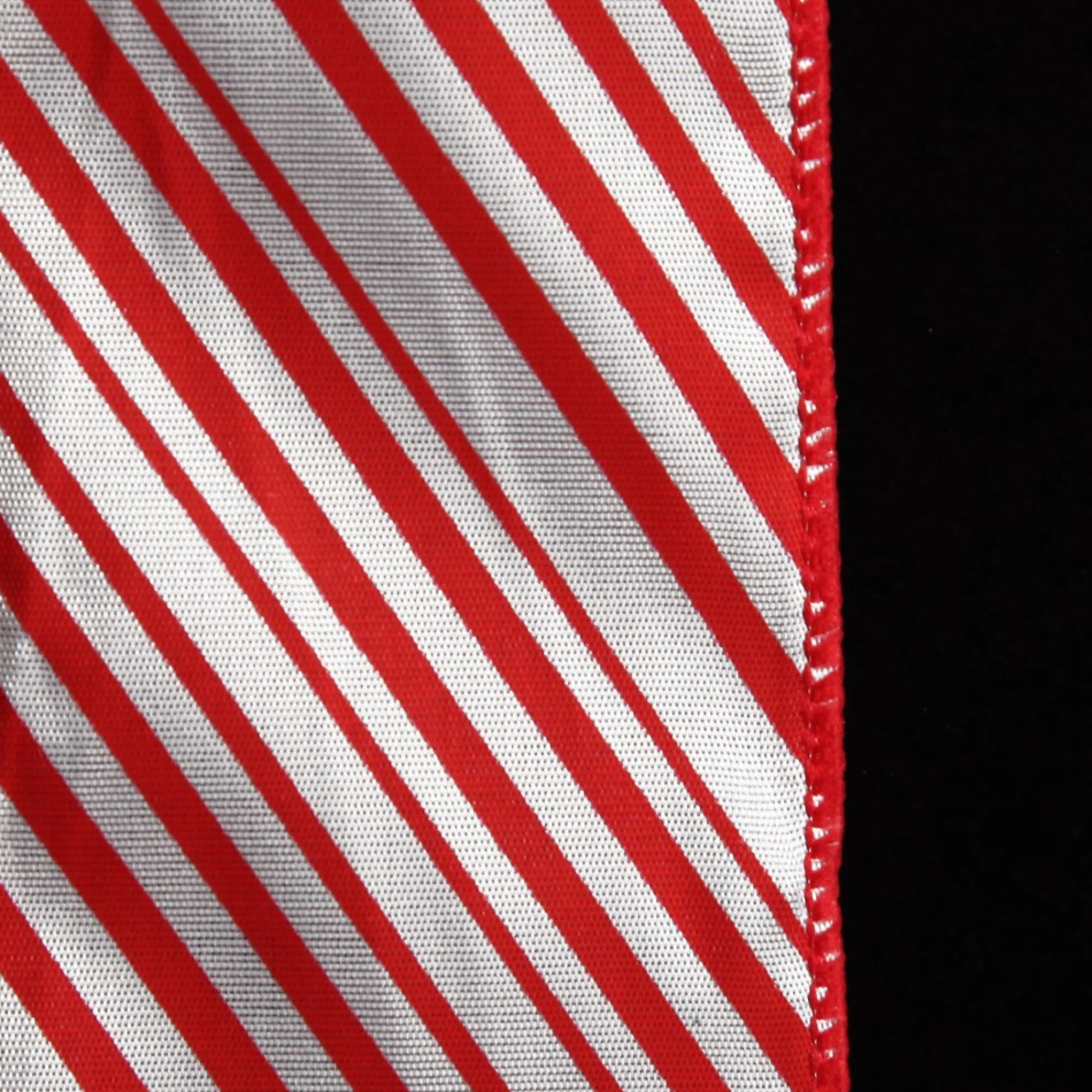 Red and White Peppermint Striped Wired Ribbon Discount