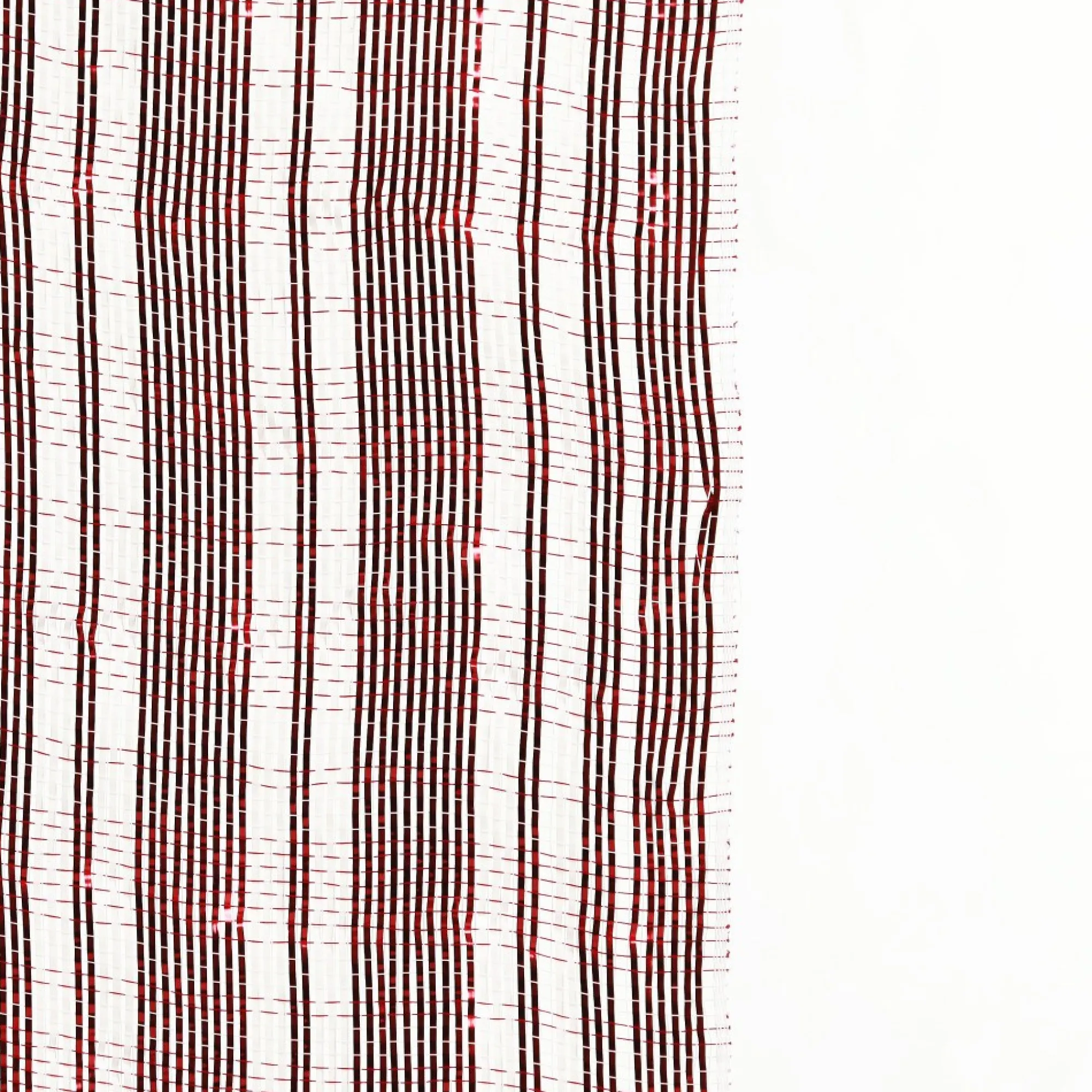 Red and White Stripe Decomesh Roll Fashion