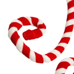 Red and White Velvet Candy Cane Pick Best