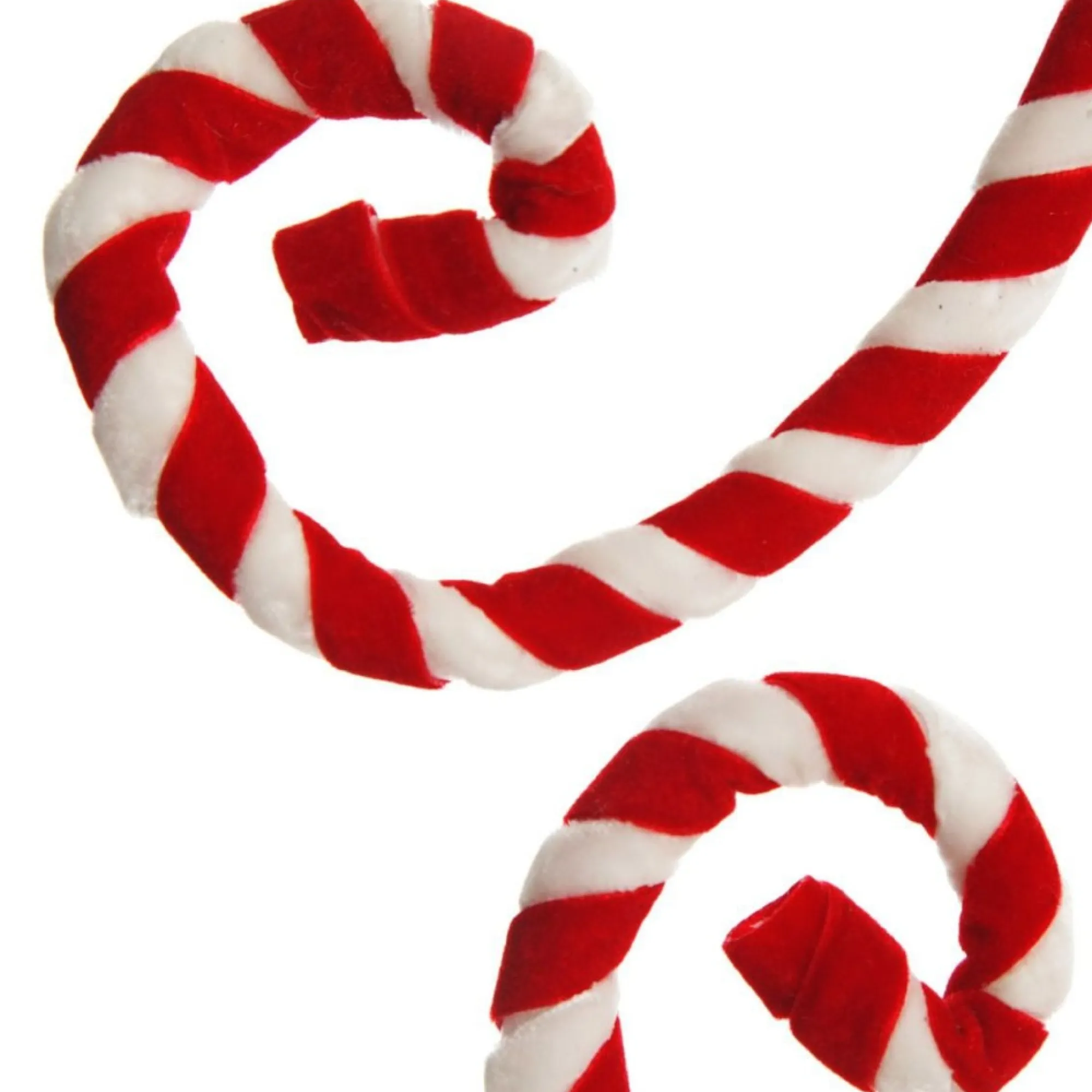 Red and White Velvet Candy Cane Pick Best
