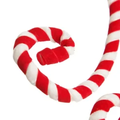 Red and White Velvet Candy Cane Pick Best