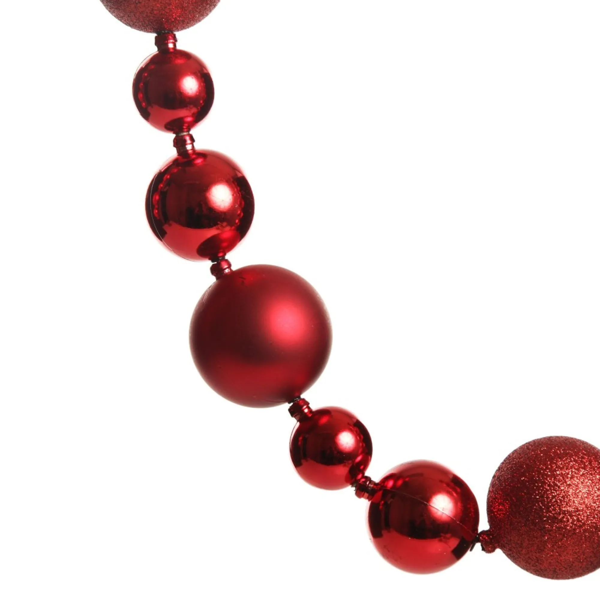 Red Bauble Christmas Garland Flash Sale