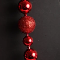 Red Bauble Christmas Garland Flash Sale