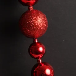 Red Bauble Christmas Garland Flash Sale