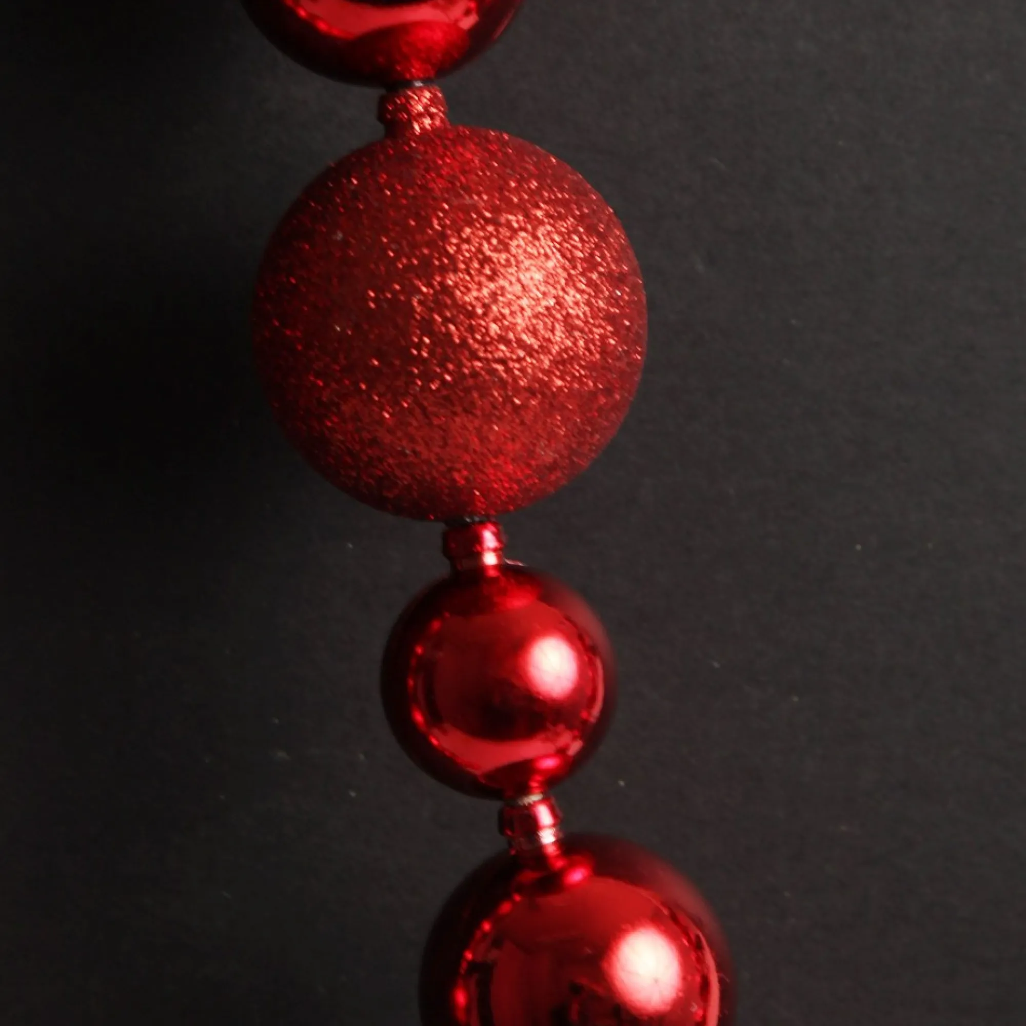 Red Bauble Christmas Garland Flash Sale