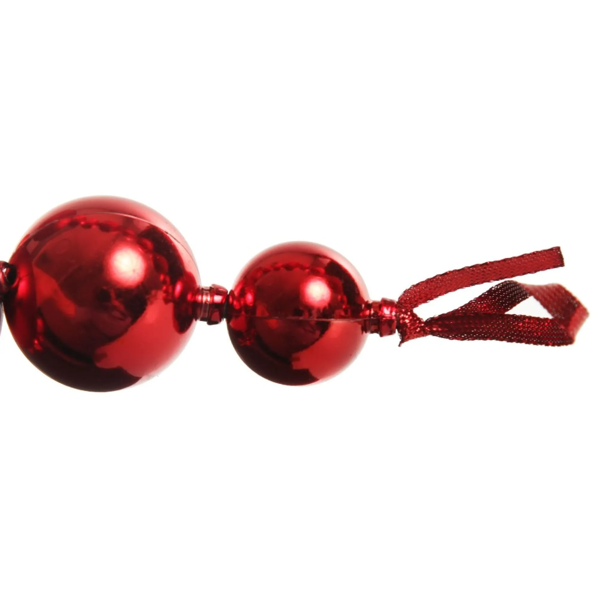 Red Bauble Christmas Garland Flash Sale