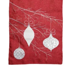Red Bauble Christmas Table Runner Shop