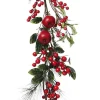 Red Berry and Apple Christmas Garland Best Sale