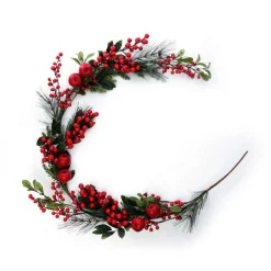 Red Berry and Apple Christmas Garland Best Sale