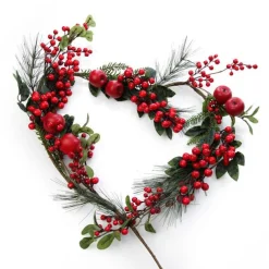 Red Berry and Apple Christmas Garland Best Sale