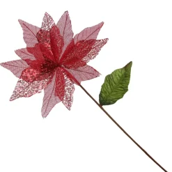 Red Burlap Sequin Flower Best Sale