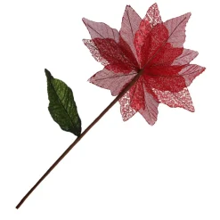 Red Burlap Sequin Flower Best Sale