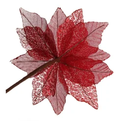 Red Burlap Sequin Flower Best Sale