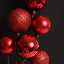 Red Christmas Bauble Cluster Pick Shop