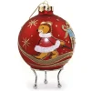 Red Christmas Bear with Cart Bauble New