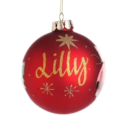 Red Christmas Bear with Tree Bauble Cheap