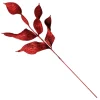 Red Curved Leaf Glitter Spray Outlet