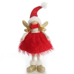Red Dress Fabric Standing Angel Discount