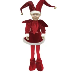 Red Elf Standing Christmas Ornament Hot