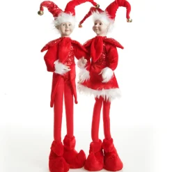 Red Elf Standing Christmas Ornament Hot