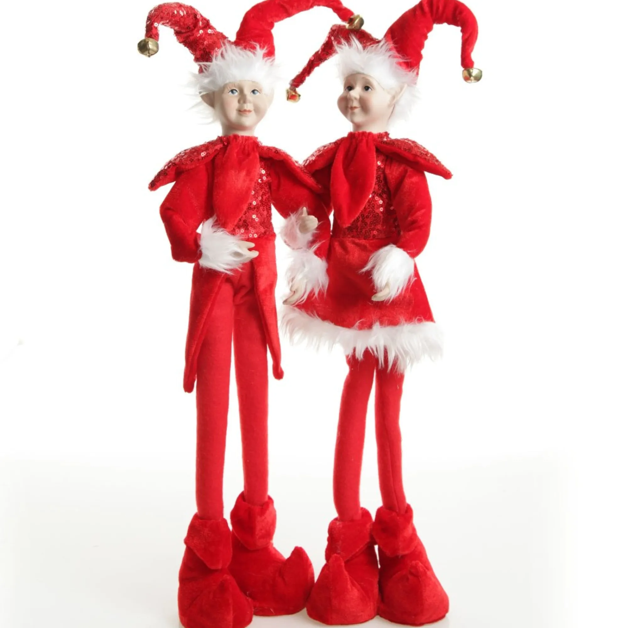 Red Elf Standing Christmas Ornament Hot