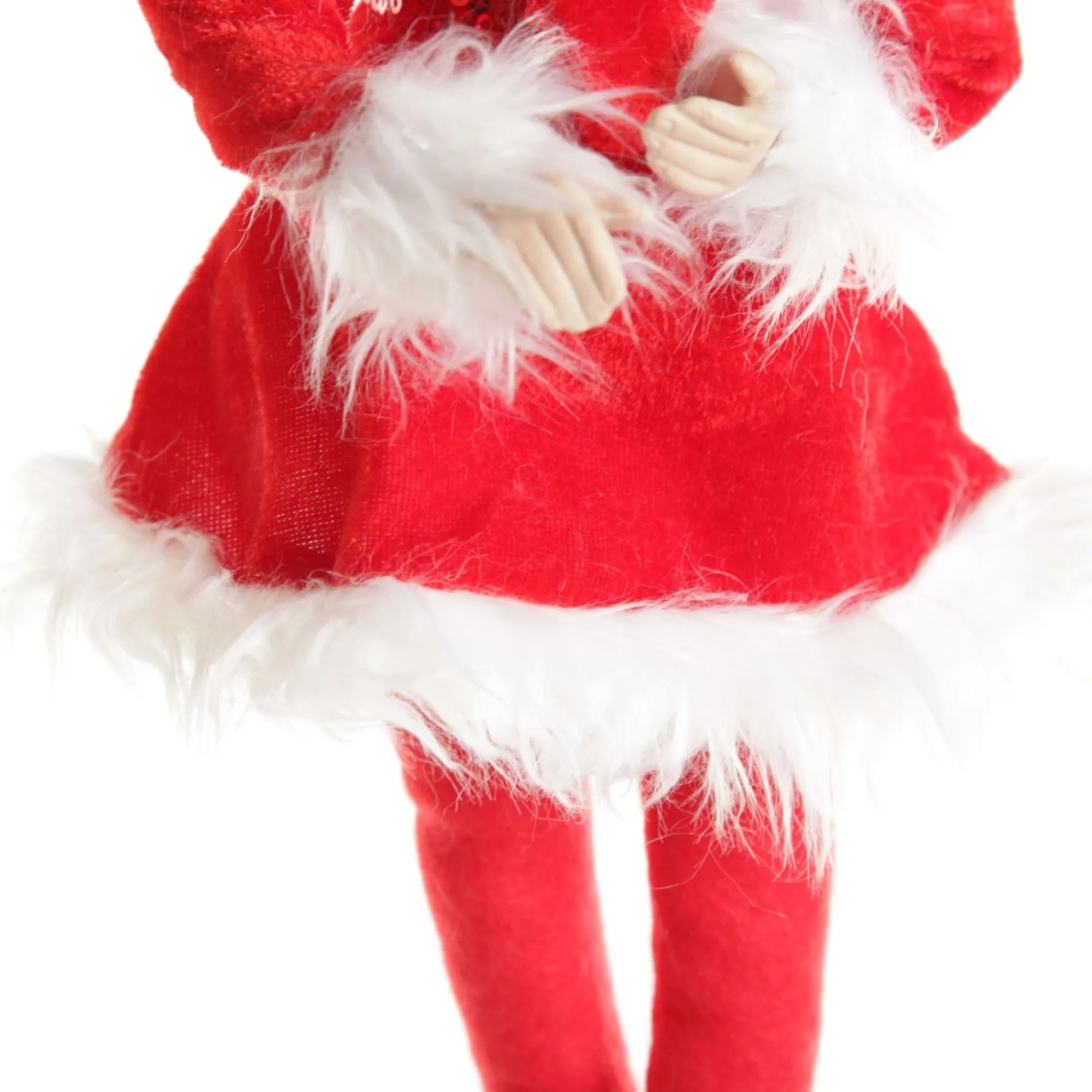 Red Elf Standing Christmas Ornament Hot