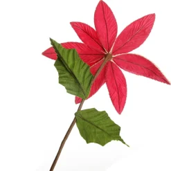 Red Embossed Flower with Rope Trim and Bells Fashion