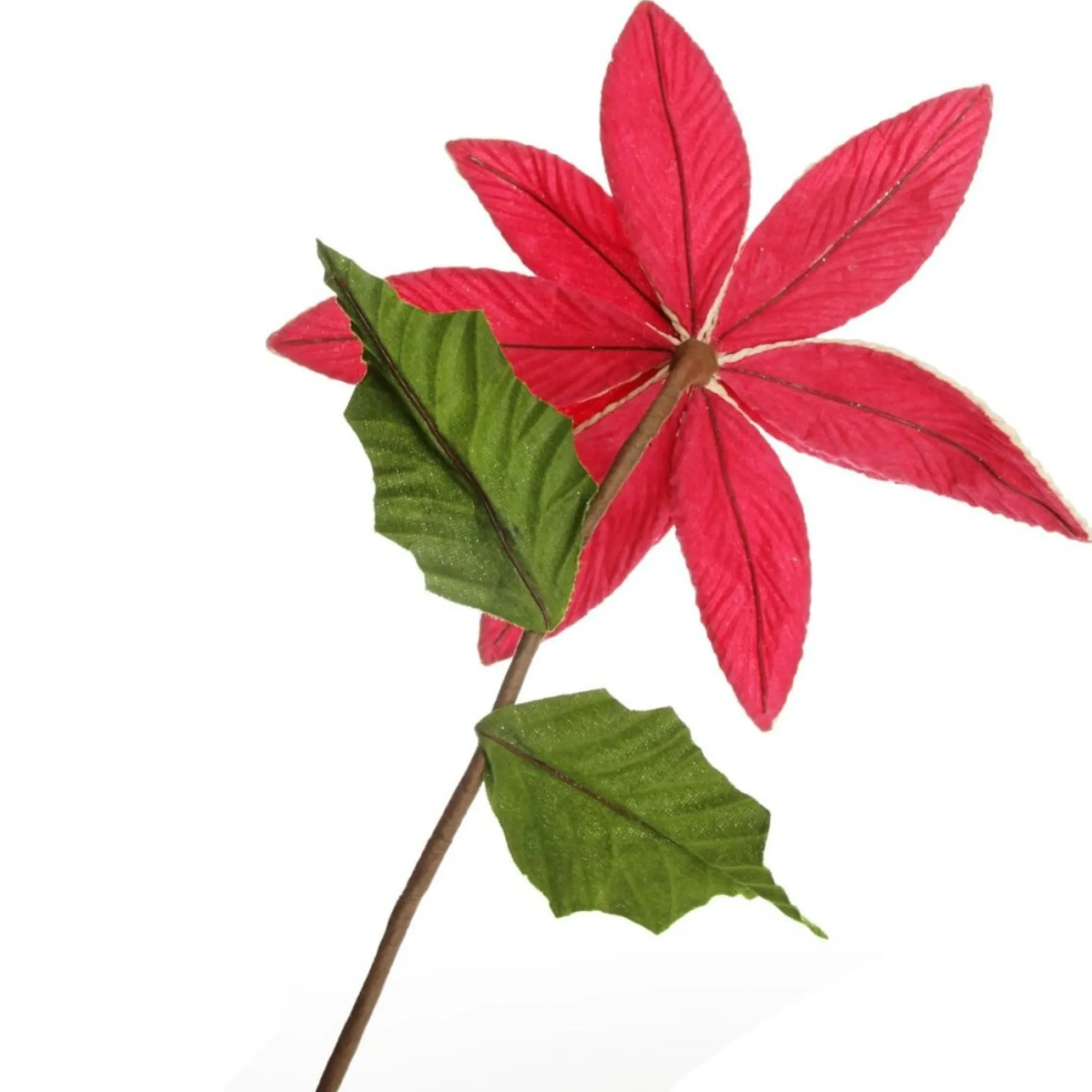 Red Embossed Flower with Rope Trim and Bells Fashion