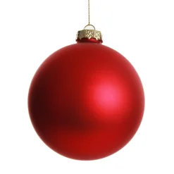 Red Glass 3D Santa Christmas Bauble Discount