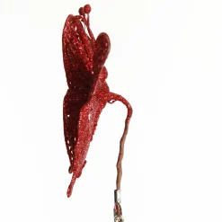 Red Glitter and Sequin Butterfly Clip Outlet