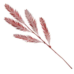 Red Glitter Feather Spray Fashion