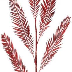 Red Glitter Feather Spray Fashion