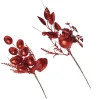 Red Glitter Fruit and Nut Christmas Picks - Set of 2 Clearance