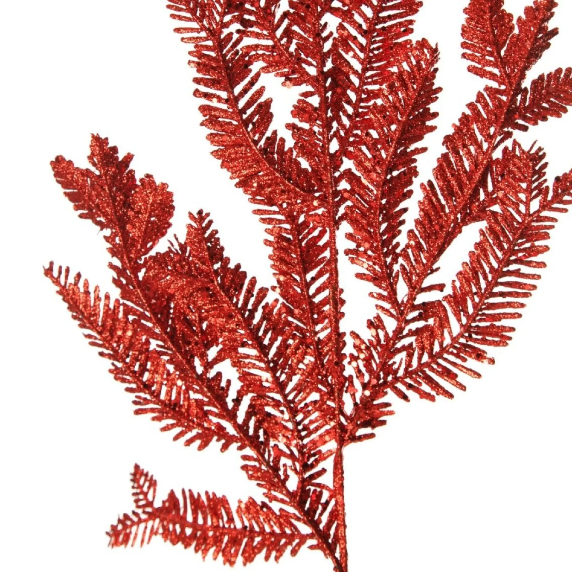Red Glitter Pine Spray Cheap