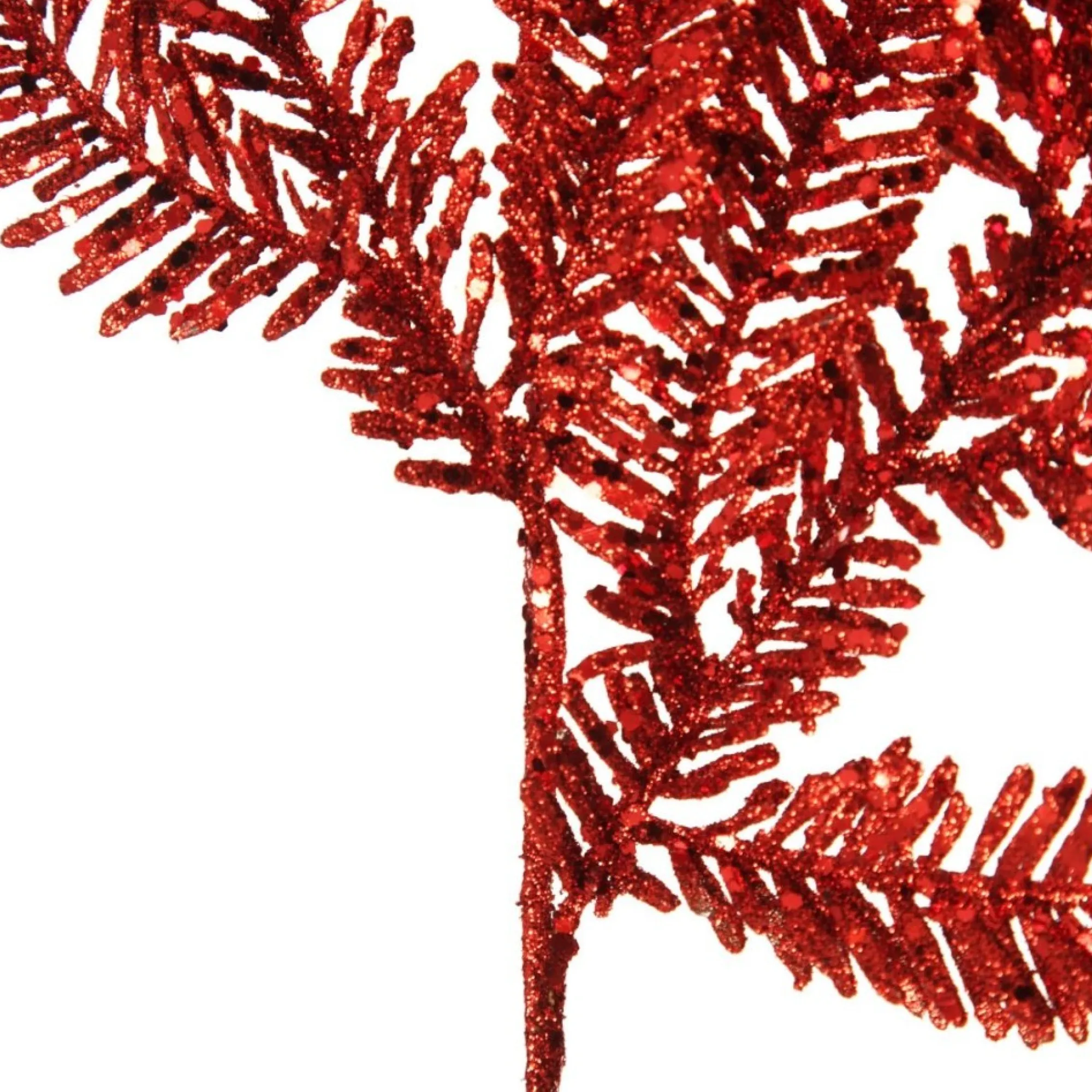 Red Glitter Pine Spray Cheap