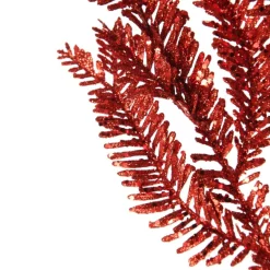 Red Glitter Pine Spray Cheap